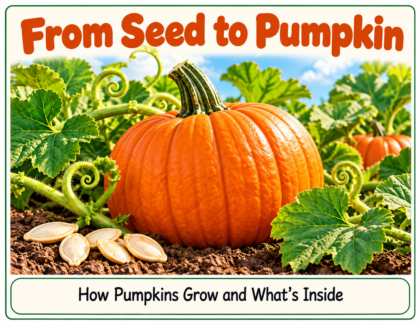 Book cover: From Seed to Pumpkin